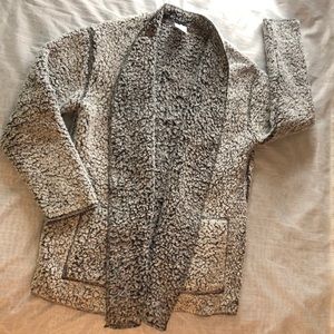 Secret Treasures. Sherpa sweater woman’s size S/C (4-6) cut big will also go med